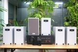 [Diện tích 120m2 + 02 Kênh] Amply A918 hai vùng âm lượng 1200W + 6 loa vệ tinh Goldsound V58C 58w treo tường, loa được thiết kế riêng cho quán, bật lớn không tạp âm, miễn phí công lắp đặt, bảo hành dài hạn 5 năm.