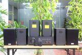 Dàn loa treo tường thông báo, phát nhạc nền tự động: Amply A918 Goldsound 2 vùng âm lượng 1200w + 6 loa Goldsound V55C 55w, loa được thiết kế riêng cho quán, bật lớn không tạp âm, miễn phí công lắp đặt, bảo hành dài hạn 5 năm