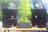 [Diện tích 120m2 + 02 Kênh] A918_SG Goldsound 2 vùng âm lượng 1200w + 4 loa Goldsound chống nước ngoài trời V130NT_SG 130w, loa được thiết kế riêng cho quán, bật lớn không tạp âm, miễn phí công lắp đặt, bảo hành 12 tháng.