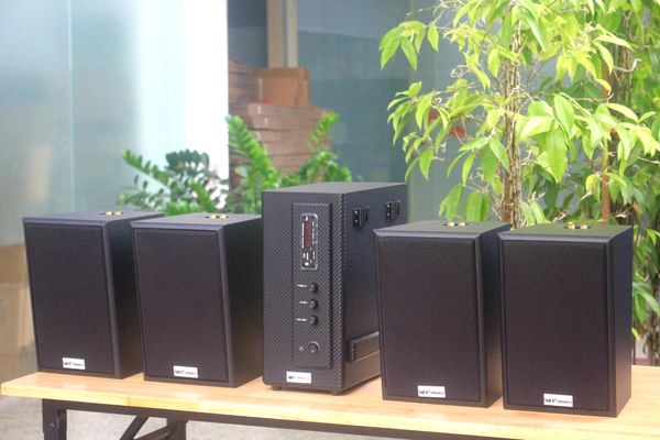 [Diện tích 80m2] AMT155 Goldsound 2 vùng âm lượng 150w + 4 loa Goldsound V40C 40w, loa được thiết kế riêng cho quán, bật lớn không tạp âm, miễn phí công lắp đặt, bảo hành dài hạn 5 năm.