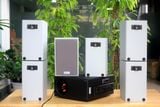 [Diện tích 120m2 + 02 Kênh] Amply AMT907 Goldsound 2 vùng âm lượng 900w +6 loa Goldsound V58C 58w, loa được thiết kế riêng cho quán, bật lớn không tạp âm, miễn phí công lắp đặt, bảo hành dài hạn 5 năm.