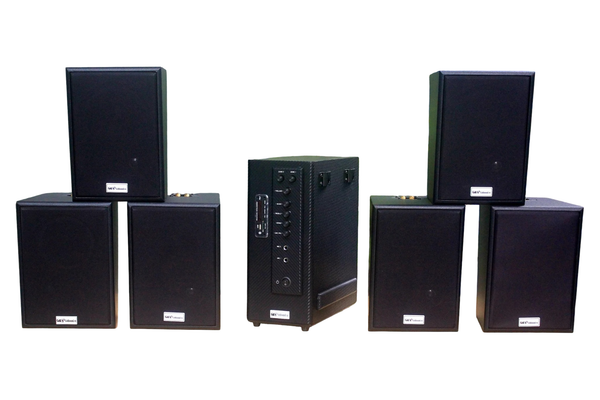 [Diện tích 120m2 + 02 Kênh] AMT907 Goldsound 2 vùng âm lượng 900w + 6 loa Goldsound V55C 55w, loa được thiết kế riêng cho quán, bật lớn không tạp âm, miễn phí công lắp đặt, bảo hành dài hạn 5 năm.