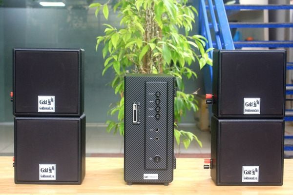 [Diện tích 80m2] Amply AMT154 + 4 V23, Amply 2 vùng âm lượng, loa được thiết kế riêng cho quán, bật lớn không tạp âm, bảo hành dài hạn 5 năm.