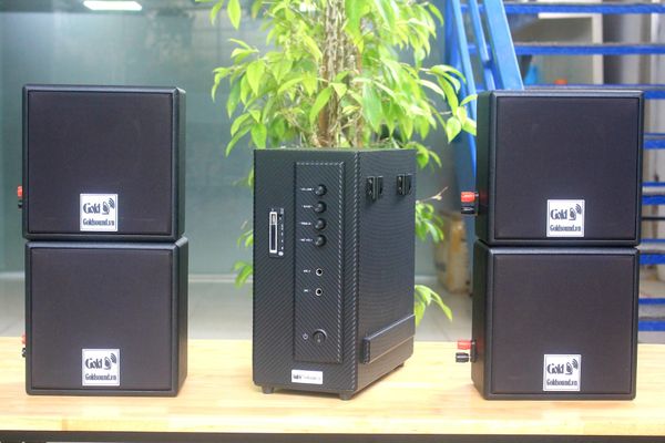 [Diện tích 80m2] AMT154_DA Goldsound 150w + 4 loa Goldsound V23_DA 23w, loa được thiết kế riêng cho quán, bật lớn không tạp âm, miễn phí công lắp đặt, bảo hành dài hạn 5 năm.