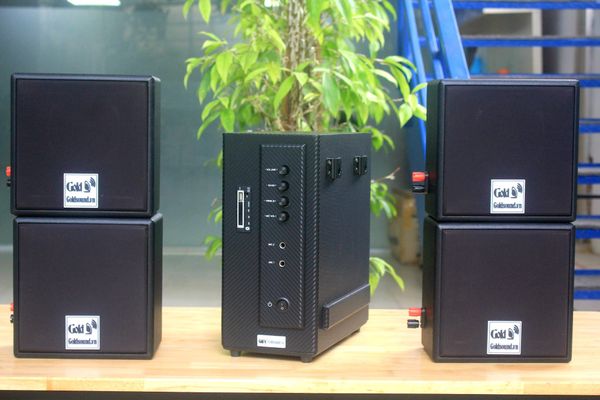 [Diện tích 80m2] Amply AMT154 + 4 V23, Amply 2 vùng âm lượng, loa được thiết kế riêng cho quán, bật lớn không tạp âm, bảo hành dài hạn 5 năm.