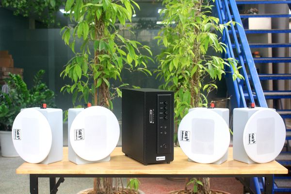 [Diện tích 80m2] AMT154_DA Goldsound 150w + 4 loa âm trần Goldsound VAT38_DA 38w, loa được thiết kế riêng cho quán, bật lớn không tạp âm, miễn phí công lắp đặt, bảo hành dài hạn 5 năm