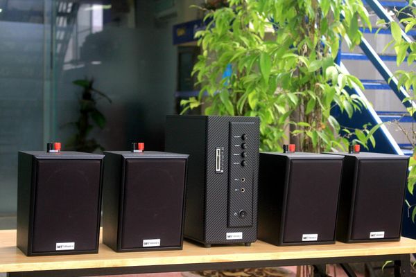 [Diện tích 80m2] AMT154_DA Goldsound 150w + 4 loa Goldsound V25C_DA 25w loa được thiết kế riêng cho quán, bật lớn không tạp âm, miễn phí công lắp đặt, bảo hành dài hạn 5 năm.