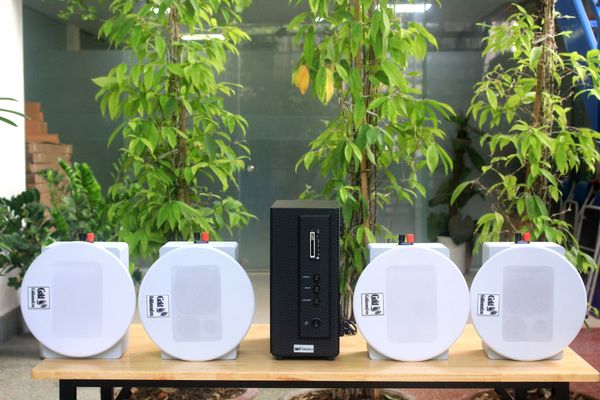 [Diện tích 80m2] AMT156_TH Goldsound 200w + 4 loa âm trần Goldsound VAT28_TH 28w, loa được thiết kế riêng cho quán, bật lớn không tạp âm, miễn phí công lắp đặt, bảo hành dài hạn 5 năm