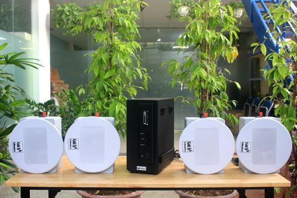 [Diện tích 80m2] AMT156_TH Goldsound 200w + 4 loa âm trần Goldsound VAT28_TH 28w, loa được thiết kế riêng cho quán, bật lớn không tạp âm, miễn phí công lắp đặt, bảo hành dài hạn 5 năm