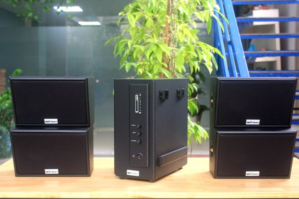 [Diện tích 80m2] AMT156_SG Goldsound 200w + 4 loa Goldsound ngoài trời V50NT_SG 50w, loa được thiết kế riêng cho quán, bật lớn không tạp âm, miễn phí công lắp đặt, bảo hành 12 tháng