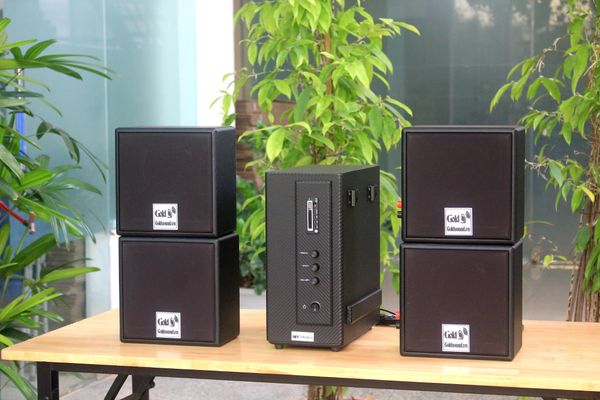 [Diện tích 80m2] AMT156_DA Goldsound 200w + 4 loa Goldsound V23_DA 23w, loa được thiết kế riêng cho quán, bật lớn không tạp âm, miễn phí công lắp đặt, bảo hành dài hạn 5 năm.