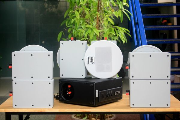 [Diện tích 120m2] AMT156_TH Goldsound 200w + 6 loa âm trần Goldsound VAT28_TH 28w, loa được thiết kế riêng cho quán, bật lớn không tạp âm, miễn phí công lắp đặt, bảo hành dài hạn 5 năm