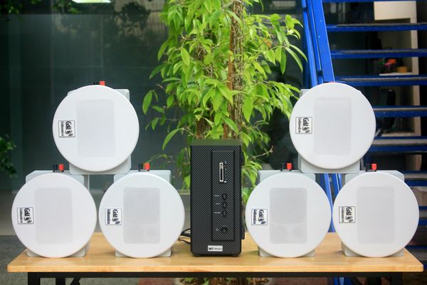 [Diện tích 120m2] AMT156_TH Goldsound 200w + 6 loa âm trần Goldsound VAT28_TH 28w, loa được thiết kế riêng cho quán, bật lớn không tạp âm, miễn phí công lắp đặt, bảo hành dài hạn 5 năm
