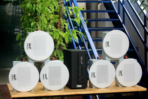 [Diện tích 120m2] AMT156 Goldsound 200w + 6 loa âm trần Goldsound VAT28 28w, loa được thiết kế riêng cho quán, bật lớn không tạp âm, miễn phí công lắp đặt, bảo hành dài hạn 5 năm