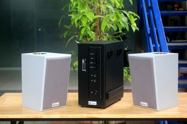 [Diện tích 40m2] Amply AMT154 Goldsound 150w + 2 loa Goldsound V58C 58w, loa được thiết kế riêng cho quán, bật lớn không tạp âm, miễn phí công lắp đặt, bảo hành dài hạn 5 năm.