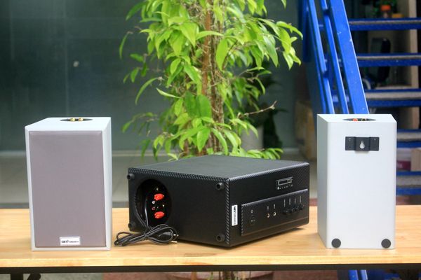 [Diện tích 40m2] Amply AMT154 Goldsound 150w + 2 loa Goldsound V58C 58w, loa được thiết kế riêng cho quán, bật lớn không tạp âm, miễn phí công lắp đặt, bảo hành dài hạn 5 năm.