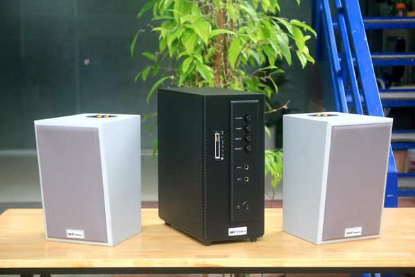 [Diện tích 40m2] Amply AMT154 Goldsound 150w + 2 loa Goldsound V58C 58w, loa được thiết kế riêng cho quán, bật lớn không tạp âm, miễn phí công lắp đặt, bảo hành dài hạn 5 năm.