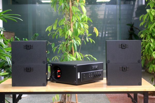 [Diện tích 80m2] AMT154_TH Goldsound 150w + 4 loa Goldsound ngoài trời V50NT_TH 50w, loa được thiết kế riêng cho quán, bật lớn không tạp âm, miễn phí công lắp đặt, bảo hành 12 tháng