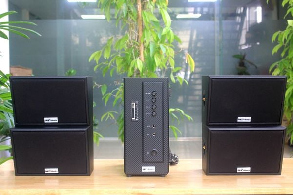 [Diện tích 80m2] AMT154 Goldsound 150w + 4 loa Goldsound ngoài trời V50NT 50w, loa được thiết kế riêng cho quán, bật lớn không tạp âm, miễn phí công lắp đặt, bảo hành 12 tháng