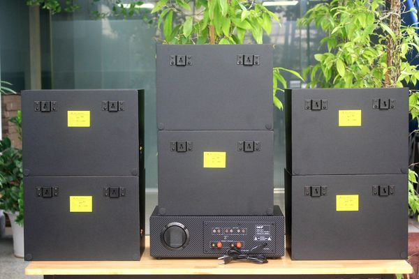 [Diện tích 180m2 + 2 Kênh] A917_TH Goldsound 2 vùng âm lượng 1200w + 6 loa Goldsound treo tường V130_TH 130w, loa được thiết kế riêng cho quán, bật lớn không tạp âm, miễn phí công lắp đặt, bảo hành dài hạn 5 năm.