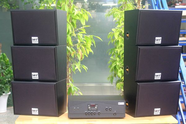 [Diện tích 180m2 + 2 Kênh] A917_TH Goldsound 2 vùng âm lượng 1200w + 6 loa Goldsound treo tường V130_TH 130w, loa được thiết kế riêng cho quán, bật lớn không tạp âm, miễn phí công lắp đặt, bảo hành dài hạn 5 năm.