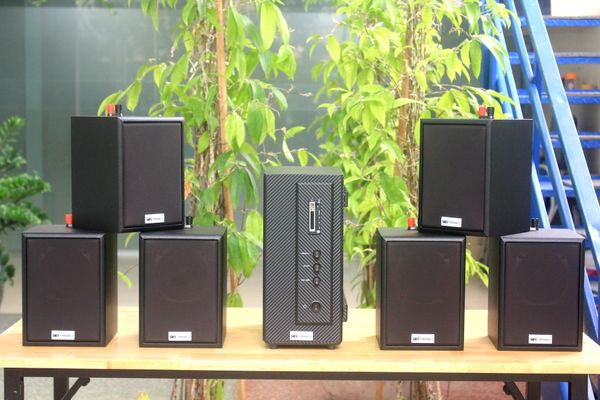 [Diện tích 120m2] AMT156 Goldsound 200w + 6 loa Goldsound V24C 24w, loa được thiết kế riêng cho quán, bật lớn không tạp âm, miễn phí công lắp đặt, bảo hành dài hạn 5 năm.