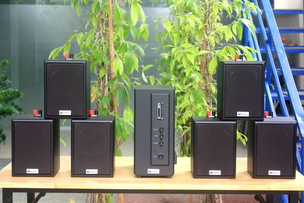 [Diện tích 120m2] AMT156_SG Goldsound 200w + 6 loa Goldsound V24C_SG 24w, loa được thiết kế riêng cho quán, bật lớn không tạp âm, miễn phí công lắp đặt, bảo hành dài hạn 5 năm.