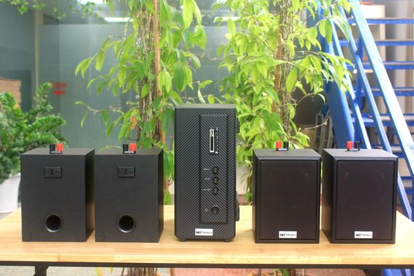 [Diện tích 80m2] AMT156_SG Goldsound 200w + 4 loa Goldsound V24C_SG 24w, loa được thiết kế riêng cho quán, bật lớn không tạp âm, miễn phí công lắp đặt, bảo hành dài hạn 5 năm.