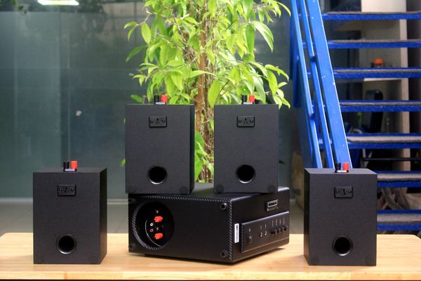 [Diện tích 80m2] AMT156_SG Goldsound 200w + 4 loa Goldsound V24C_SG 24w, loa được thiết kế riêng cho quán, bật lớn không tạp âm, miễn phí công lắp đặt, bảo hành dài hạn 5 năm.