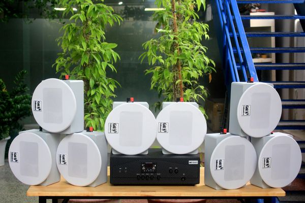 [Diện tích 160m2 + 2 Kênh] A917_DA Goldsound 2 vùng âm lượng 1200w + 8 loa âm trần Goldsound VAT28_DA 28w, loa được thiết kế riêng cho quán, bật lớn không tạp âm, miễn phí công lắp đặt, bảo hành dài hạn 5 năm