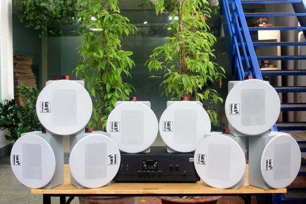 [Diện tích 160m2 + 2 Kênh] A917_DA Goldsound 2 vùng âm lượng 1200w + 8 loa âm trần Goldsound VAT28_DA 28w, loa được thiết kế riêng cho quán, bật lớn không tạp âm, miễn phí công lắp đặt, bảo hành dài hạn 5 năm