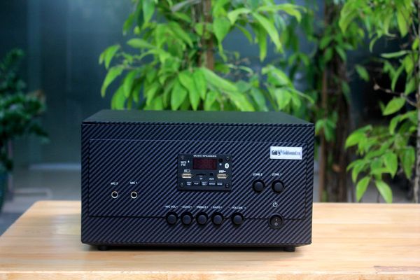 Loa Goldsound cho GREEN COFFEE & MILK TEA, Bình Chánh, amply 2 kênh 900w, bluetooth 5.0, loa V130 - 130w, loa được thiết kế riêng cho quán, bật lớn không tạp âm, miễn phí công lắp đặt, bảo hành dài hạn 5 năm