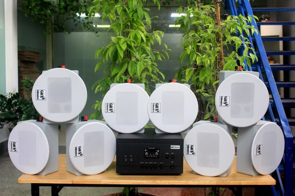 [Diện tích 160m2 + 2 Kênh] A907_TH Goldsound 2 vùng âm lượng 900w + 8 loa âm trần Goldsound VAT28_TH 28w, loa được thiết kế riêng cho quán, bật lớn không tạp âm, miễn phí công lắp đặt, bảo hành dài hạn 5 năm