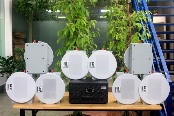 [Diện tích 160m2 + 2 Kênh] A907_DA Goldsound 2 vùng âm lượng 900w + 8 loa âm trần Goldsound VAT28_DA 28w, loa được thiết kế riêng cho quán, bật lớn không tạp âm, miễn phí công lắp đặt, bảo hành dài hạn 5 năm