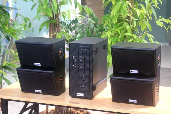 [Diện tích 80m2 + 02 Kênh] AMT384_DA Goldsound 2 vùng âm lượng 380w + 4 loa Goldsound ngoài trời V40NT_DA 40w, loa được thiết kế riêng cho quán, bật lớn không tạp âm, miễn phí công lắp đặt, bảo hành 12 tháng