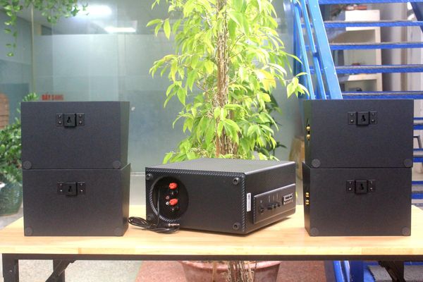 [Diện tích 80m2] AMT156_SG Goldsound 200w + 4 loa Goldsound ngoài trời V40NT_SG 40w, loa được thiết kế riêng cho quán, bật lớn không tạp âm, miễn phí công lắp đặt, bảo hành 12 tháng