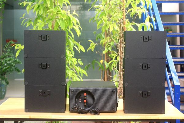 [Diện tích 120m2 + 02 Kênh] AMT384_DA Goldsound 2 vùng âm lượng 380w + 6 loa Goldsound ngoài trời V40NT_DA 40w, loa được thiết kế riêng cho quán, bật lớn không tạp âm, miễn phí công lắp đặt, bảo hành 12 tháng