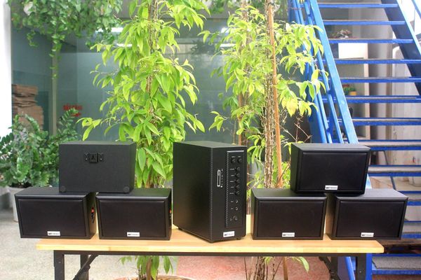 [Diện tích 120m2 + 02 Kênh] AMT384_DA Goldsound 2 vùng âm lượng 380w + 6 loa Goldsound ngoài trời V40NT_DA 40w, loa được thiết kế riêng cho quán, bật lớn không tạp âm, miễn phí công lắp đặt, bảo hành 12 tháng