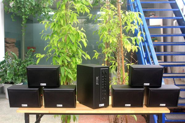 [Diện tích 120m2 + 02 Kênh] AMT384_DA Goldsound 2 vùng âm lượng 380w + 6 loa Goldsound ngoài trời V40NT_DA 40w, loa được thiết kế riêng cho quán, bật lớn không tạp âm, miễn phí công lắp đặt, bảo hành 12 tháng