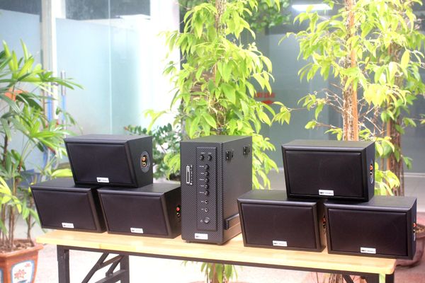 [Diện tích 120m2 + 02 Kênh] AMT384 Goldsound 2 vùng âm lượng 380w + 6 loa Goldsound ngoài trời V40NT 40w, loa được thiết kế riêng cho quán, bật lớn không tạp âm, miễn phí công lắp đặt, bảo hành 12 tháng