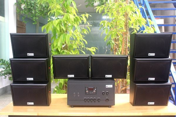 [Diện tích 160m2 + 2 Kênh] A907_DA Goldsound 2 vùng âm lượng 900w + 8 loa Goldsound ngoài trời V40NT_DA 40w loa được thiết kế riêng cho quán, bật lớn không tạp âm, miễn phí công lắp đặt, bảo hành 12 tháng