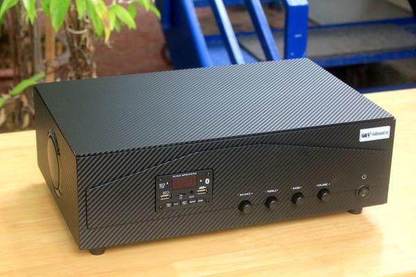 Amply cho quán: A918_DA Goldsound (2 phân vùng đầu ra, 1200w, đủ kết nối Bluetooth, RCA, AV, USB)