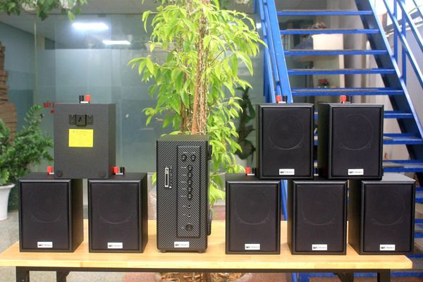 [Diện tích 160m2 + 02 Kênh] AMT384_TH Goldsound 2 vùng âm lượng 380w + 8 loa Goldsound V24C_TH 24w, loa được thiết kế riêng cho quán, bật lớn không tạp âm, miễn phí công lắp đặt, bảo hành dài hạn 5 năm.