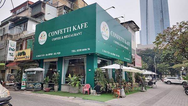 Loa cho Confetti Kafe and Restaurant, Ba Đình, Hà Nội, loa được thiết kế riêng cho quán, bật lớn không tạp âm, miễn phí công lắp đặt, bảo hành dài hạn 5 năm