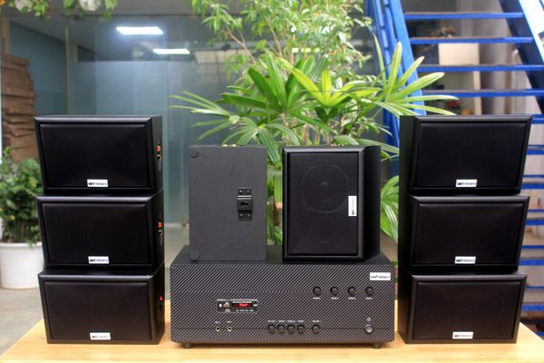 [Diện tích 160m2 + 4 Kênh] Amply Goldsound A384-4K 4 vùng âm lượng 800w + 8 loa ngoài trời V40NT_TH 40w, loa được thiết kế riêng cho quán, bật lớn không tạp âm, miễn phí công lắp đặt, bảo hành 12 tháng