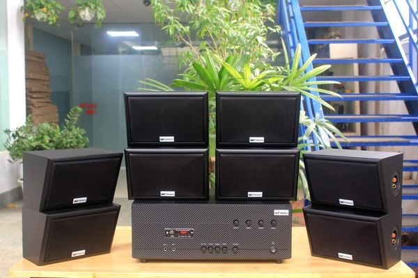 [Diện tích 160m2 + 4 Kênh] Amply Goldsound A384-4K 4 vùng âm lượng 800w + 8 loa ngoài trời V40NT_TH 40w, loa được thiết kế riêng cho quán, bật lớn không tạp âm, miễn phí công lắp đặt, bảo hành 12 tháng
