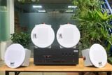 [Diện tích 80m2 + 04 Kênh] A384-4K_TH Goldsound 4 vùng âm lượng 800w + 4 loa Goldsound VAT38_TH, Amply 4 - 6 vùng âm lượng, loa được thiết kế riêng cho quán, bật lớn không tạp âm, miễn phí công lắp đặt, bảo hành dài hạn 5 năm.