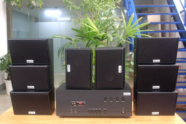 [Diện tích 160m2 + 04 Kênh] A384-4K Goldsound 4 vùng âm lượng 800w + 8 loa Goldsound ngoài trời V50NT 50w, Amply 4 - 6 vùng âm lượng, loa được thiết kế riêng cho quán, bật lớn không tạp âm, miễn phí công lắp đặt, bảo hành 12 tháng