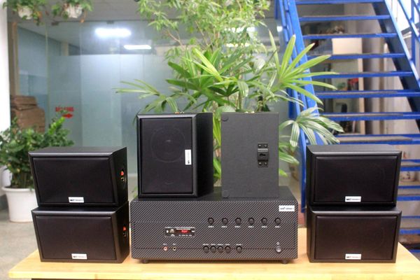 [Diện tích 120m2 + 6 Kênh] Amply Goldsound A384_SG-6K 6 vùng âm lượng 1200w + 6 loa ngoài trời V40NT_SG 40w, loa được thiết kế riêng cho quán, bật lớn không tạp âm, miễn phí công lắp đặt, bảo hành 12 tháng