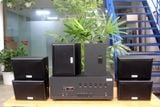 [Diện tích 120m2 + 6 Kênh] Amply Goldsound A384-6K 6 vùng âm lượng 1200w + 6 loa ngoài trời V40NT 40w, loa được thiết kế riêng cho quán, bật lớn không tạp âm, miễn phí công lắp đặt, bảo hành 12 tháng